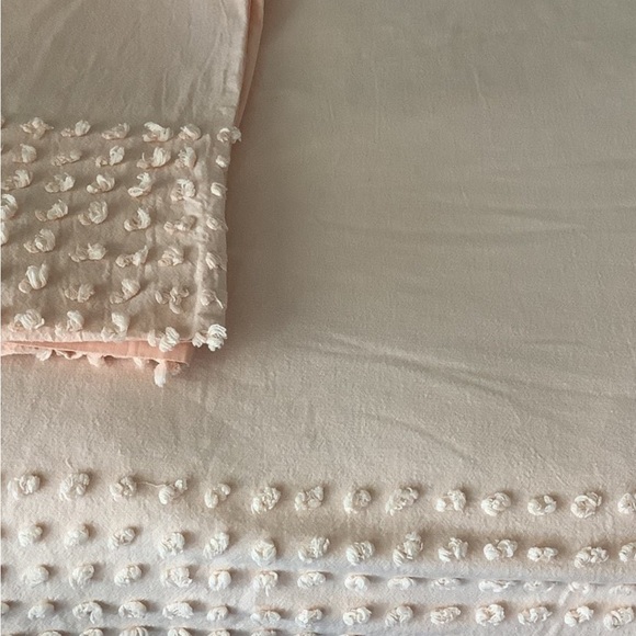 Vintage Twin size Chennile Duvet Cover/Bedspread and Sham - Picture 2 of 8